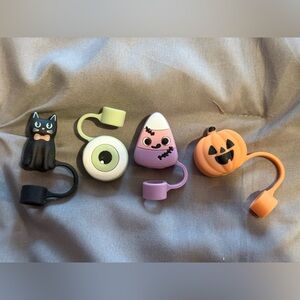 Halloween straw toppers. New.